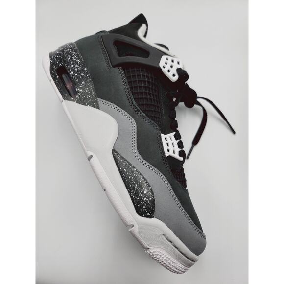 Men Sz 7 Nike Air Jordan 4 Retro Fear Black White FQ8138-002 / Wmns 8.5 New main image 5